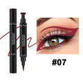 Colorful Eyeliner Stamp Triangle Dual-ended Liquid Eyeliner Waterproof Sweat-proof Quick Dry Eyeliner Makeup Seal Tool Cosmetics