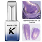 KODIES GEL Professional Nail Gel Polish Natural Camouflage Rubber Base Gel Color Pearl Semi Permanent UV/LED Hybrid Gel Varnish