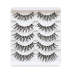 Natural Long Cosplay Makeup Cross Strip False Eyelashes Black Eye Lashes and Cat Eye Lashes 5pairs Mink Eyelashes Faux Cilios