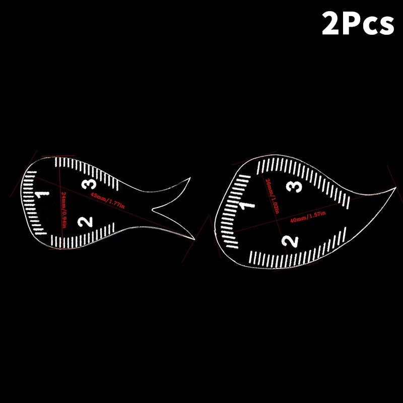 1PC Brow Mapping Ruler Eyebrow Shaping Ruler 1 Minute Fast Drawing Design Brow Easy Tool Microblading Permanent Makeup Stencils