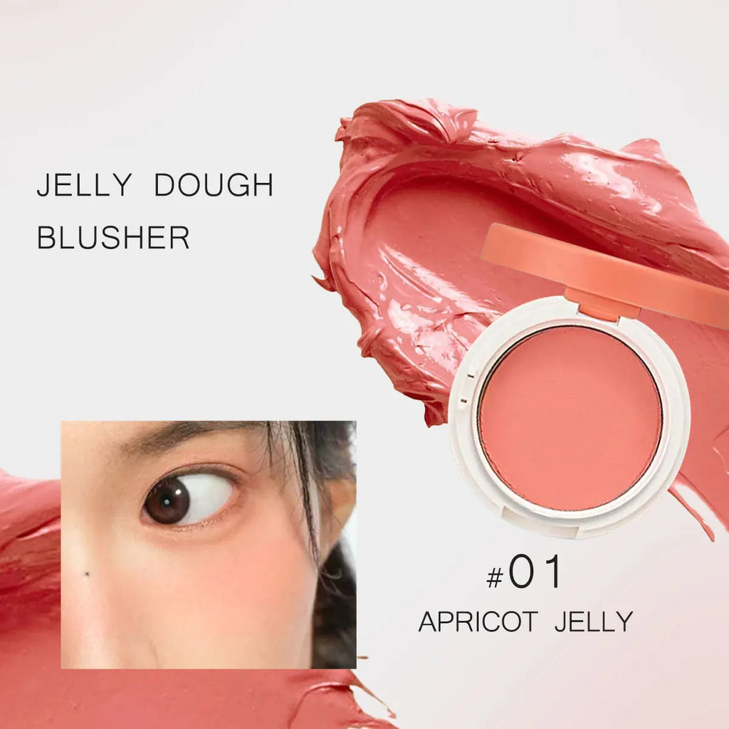HOLIKA HOLIKA Jelly Dough Blusher,Gel Texture,Hydrating&Non-Sticky,Smooth&Blendable,Natural&Sheer Finish,K-Beauty,Korean Makeup