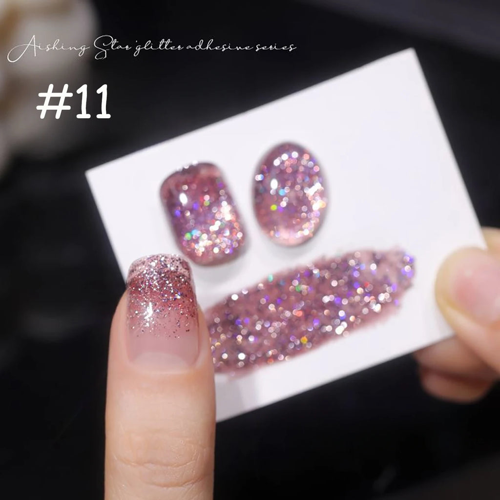 1-12pcs WS Carnival Party Broken Diamonds Nail Gel Polish Summer New Super Flash Quick Dry Long Lasting Nail Art Nail Supplies