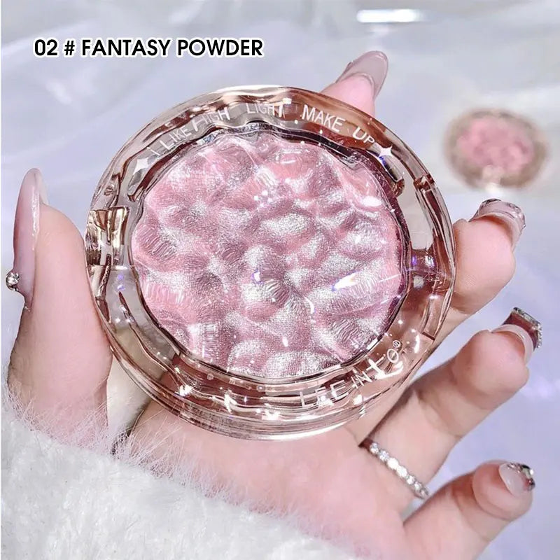 Crystal Bright Light high Gloss Powder Pearl Fine Flash Flash brightening makeup not fly Powder for young girls blush