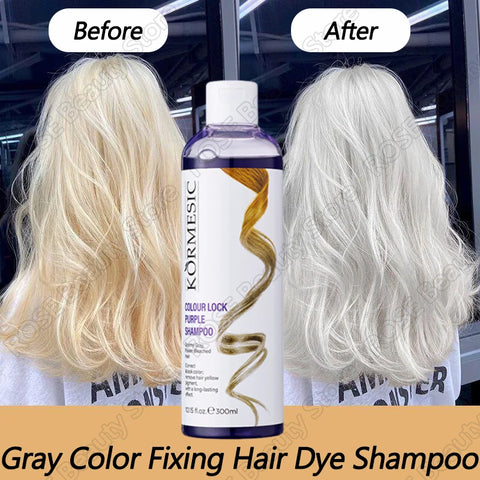 Professional Purple Shampoo Professional Yellow Removal Post Dyeing Gray Hair Care Bleached Highlighted Shampoo Revitalize 300ml