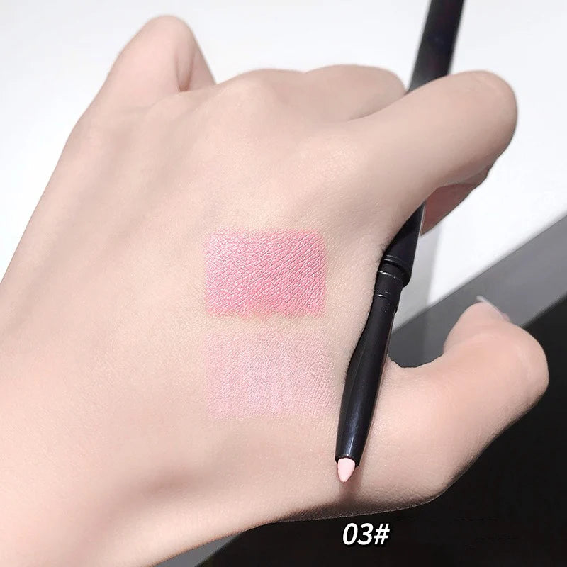 Ultra-fine Gel Eyeliner Pencil Pink Apricot Under Eye Liner Pen Waterproof Matte Aegyosal Lying Silkworm Quick Drying Eye Makeup