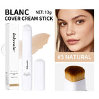 Lakerain Triangular Color-changing Foundation Stick With Brush Smooth Matte Natural Concealer Invisible Pore Foundation Cream