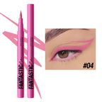 Matte Dark Purple Red Eye Liner Makeup White Liquid Eyeliner Quick-Drying Waterproof Eyeliner Pencil Long-Lasting 12 Color Eyes