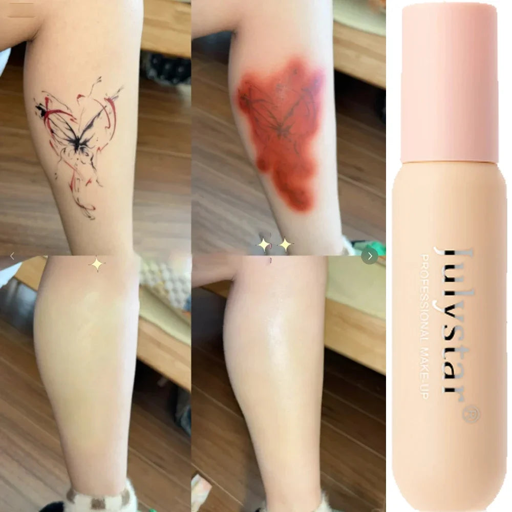 Skin Camo Concealer - Tattoo & Blemish Cover Foundation, Smudge-Proof, Sweat-Resistant, Buildable Matte Finish BB Cream Cosmetic