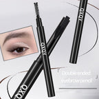 QXQY Eyebrow Pencil Automatic Rotating Double Head Long Lasting Natural Waterproof 5 Color Triangle Eyebrow Pen Make Up