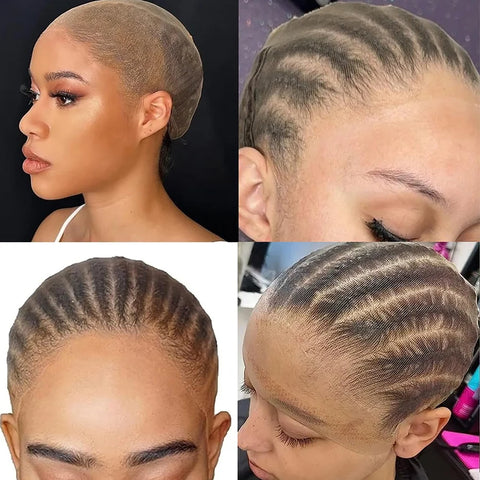 Wholesale HD Wig Caps High Quality Transparent HD Hair Nets Weave Nylon Stretchy Lace Front Wig Cap for Women Men Light Brown