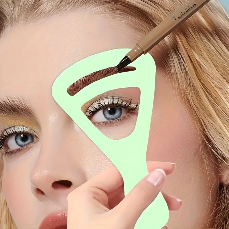 2-piece set of eyebrow shaping templates - DIY eyebrow drawing and decoration, eyebrow tracing card, eyebrow crossing card, eyeb