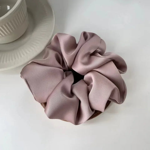 1pcs Women Silk Satin Scrunchies Korean Ladies Girls Elastics Hair Band Ponytail Hold Hair Accessories