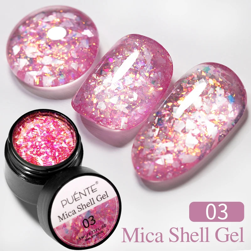 PUENTE 7.5ML Blue Laser Cat Magnetic Gel Nail Polish Sparkling Holographic Rainbow Cat Eye Gel Soak Off UV/LED Nail Art Varnish