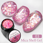 PUENTE 7.5ML Blue Laser Cat Magnetic Gel Nail Polish Sparkling Holographic Rainbow Cat Eye Gel Soak Off UV/LED Nail Art Varnish
