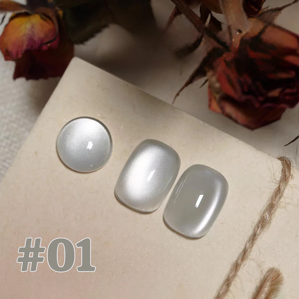 MIANEL 12ML 1-12pcs Jiannan Bistro Cat Eye Gel Nail Polish Blue Nails White Nails Pink Nails Nail Art Use Nail Supplies