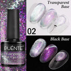 PUETNE 7.5ML Amber Moonlight Cat Magnetic Gel Nail Polish Winter Nails Jelly Glass Cat Eye Soak Off UV Semi-Permanent Varnish