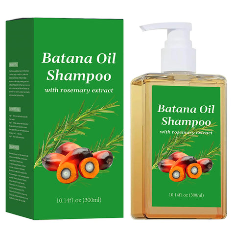 300ML Batana Oil Shampoo Nourishing Hair Strengthens Restore Damaged Split Hair Scalp Cleansing Dandruff Control Hair Shampoo