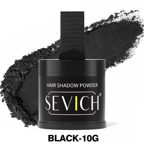 SEVICH Hairline Powder With Brush Black Root Cover Up Instant Waterproof Hairline Shadow Powder Hair Concealer Coverage Makeup