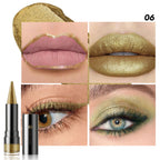YOUNG VISION Six-Shade Matte Pearl Shimmer Dual-Effect Lipstick Waterproof, Non-Transfer Lipstick Cosmetics