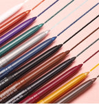 Waterproof Eyeliner Gel Pencil Gold Brown Lying Silkworm Pen Soft Easy Wear High Pigment Matte Eyeliner Lasting Shiny Eye Makeup