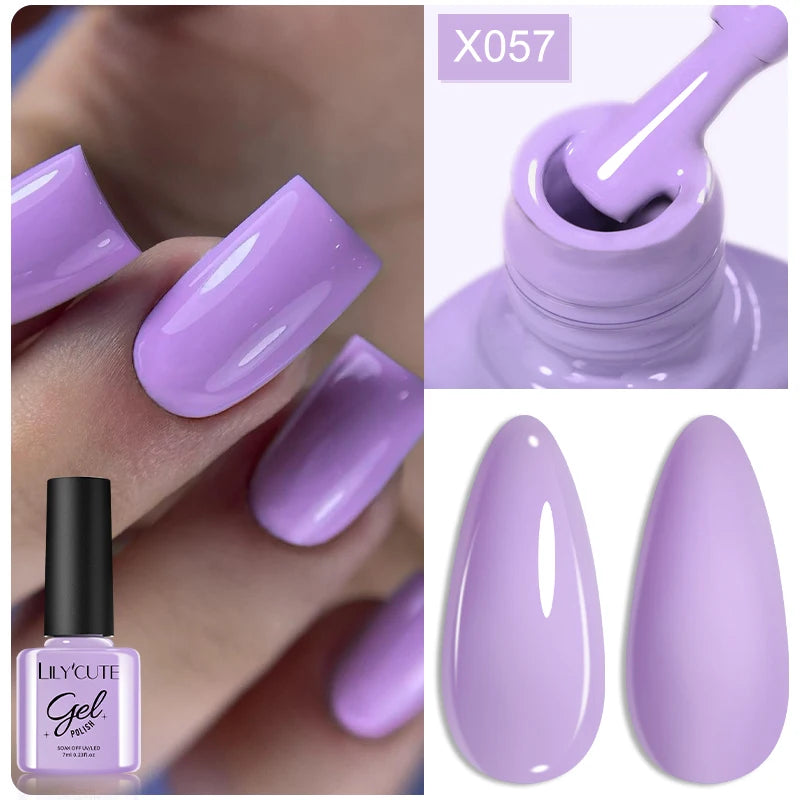 LILYCUTE 7ml Metallic Gel Nail Polish Red Chrome Effect Soak Off UV Gel Varnish Semi Permanent Nail Art Manicure Base Top Coat