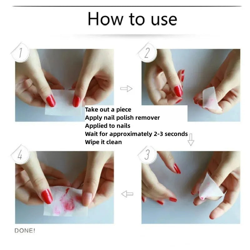 1000/500/200/180/100Pcs Profession 100% Cotton Pads For Nail Wipe Lint-Free Nail CottonGel Polish RemoverNail Art Cleaning Tools