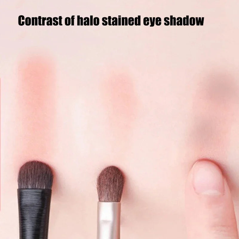 6pcs Black Eye Makeup Brushes Set Professional Contouring Eyeshadow Eyeliner Brush Portable Blending Facial Beauty Cosmetic Tool