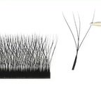 MARIA 4D W Shaped Beam Eyelash Extensions Patch Russian Private Label Wholesale Clusters Easy Fan Volume Lashes Makeup