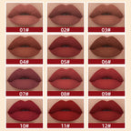 Matte Liquid Lipstick Waterproof Velvet Nude Sexy Red Lip Gloss Long Lasting Nonstick Lip Stain Makeup 24 Colors Hot Lipgloss
