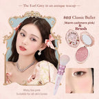 Flower Knows Strawberry Rococo Series Embossed Blush Fine Powder Makeup Smooth Long-Lasting Blusher Face Enhancing Makeup Color