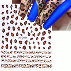 3/6/12 Sheets Leopard Nail Art Stickers Set – Self-Adhesive Animal Nail Decals for DIY Manicure, Cheetah Paw Nail Decorations