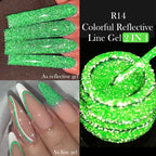 LILYCUTE 5ml Super Bright Silver Metallic Painting Liner Gel Nail Polish Drawing Stripe Graffiti Mirror Pull Line UV Gel Varnish