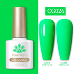 BORN PRETTY 10ml Gel Nail Polish Gel 130 Colors Semi Permanent Solid Nail Gel Varnish Soak Off UV Gel for Base Top Coat