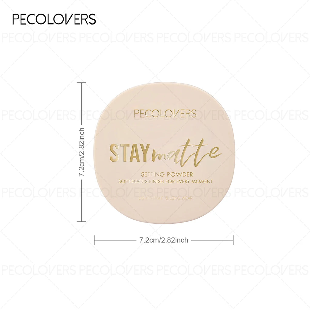 1PC Pressed Powder Foundation, Waterproof, Matte Finish, Full Coverage, Non-Sticky, for All Skin Types, Light to Medium Tone