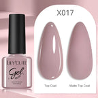 LILYCUTE  5ml Gold Sliver Metallic Liner Gel Nail Polish French Style Super Bright Mirror Pull Line Graffiti Painting Stripe Gel