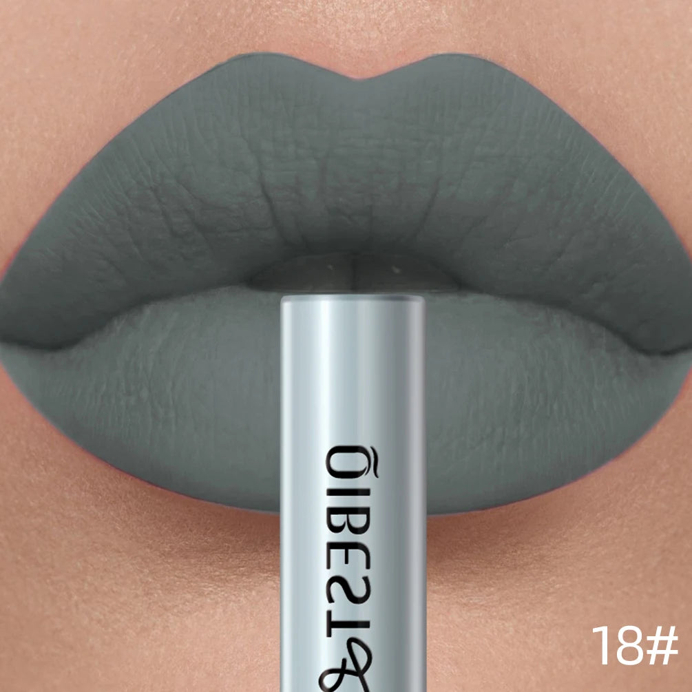 Matte Liquid Lipstick Waterproof Velvet Nude Sexy Red Lip Gloss Long Lasting Nonstick Lip Stain Makeup 24 Colors Hot Lipgloss