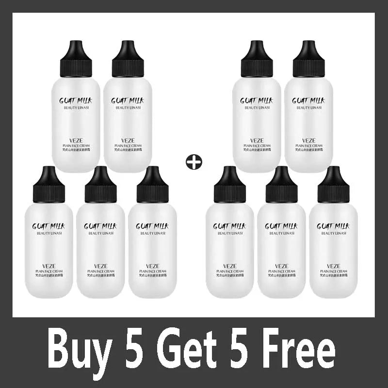 Matte Face Liquid Foundation Goat Milk Cream Natural Whitening Full Coverage Waterproof Brightening Cover Dark Circle Concealer