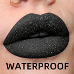 Waterproof Glitter Lipstick Sexy Black Lip Gloss Shiny Lip Tint  Cosmetics Halloween Lips Makeup