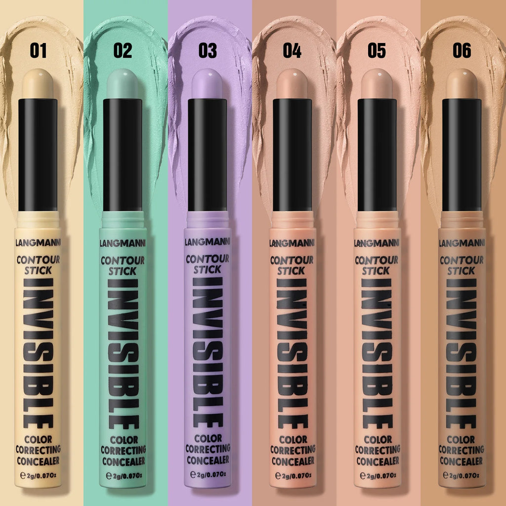 6 Colors Modify Skin Tone Concealer Contour Stick Full Cover Spot Blemish Acne Marks Concealer Waterproof Lasting Face Cosmetics