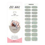 Leopard Semi-Cured Gel Nail Strips Simple Transparent Color Adhesive Long Lasting Gel Nail Stickers Harden In UV Lamp Need