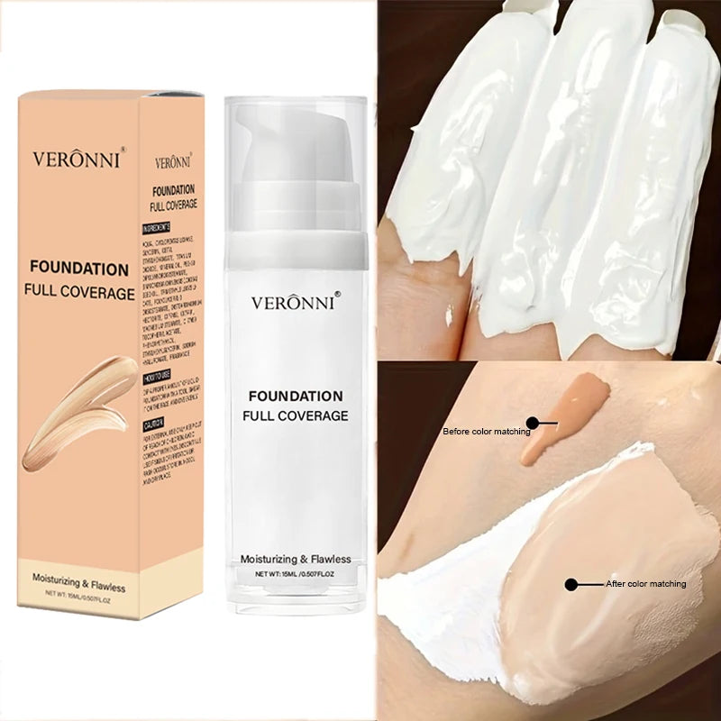 Full Coverage Matte White Liquid Foundation,Waterproof & Long-Lasting Creamy Formula for Halloween,Goth,Zombie,Cosplay Makeup