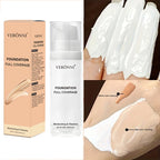 Full Coverage Matte White Liquid Foundation,Waterproof & Long-Lasting Creamy Formula for Halloween,Goth,Zombie,Cosplay Makeup