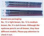 10pcs Eyebrow Pencil Women Makeup Tint Waterproof Hensi Cheap Pencil Black Brown Available Natural Beauty Cosmetics Wholesale