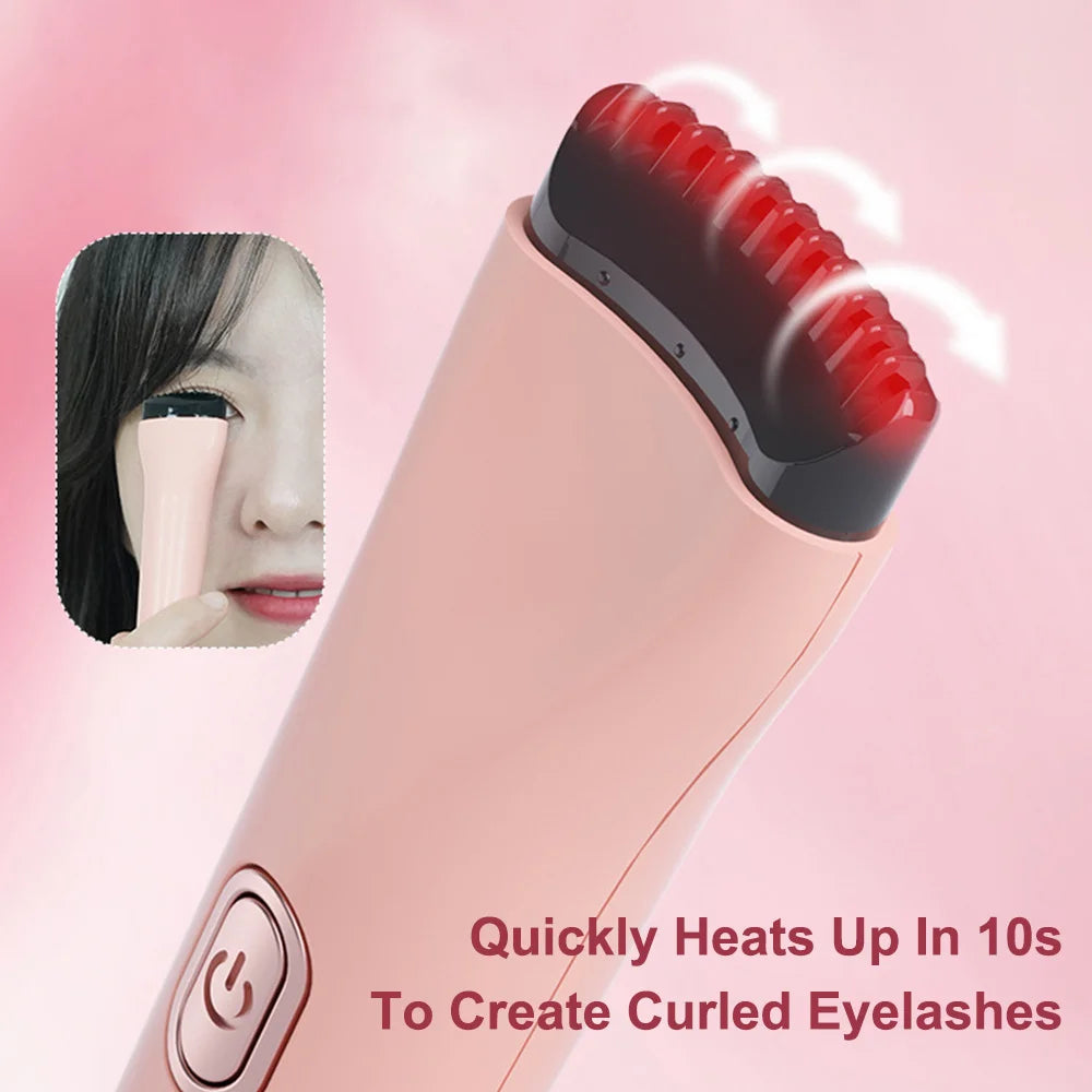 5D Electric Heated Eyelash Curler Premium Usb Rechargeable Long-Lasting Eyelash Ironer Effective Eye Makeup Tool