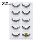 3/5 Pairs Hot Sale Natural Long 3D Mink Lashes Soft Short Faux Cils Handmade Fake Lashes Makeup Tool Eyelash Extension Maquiagem