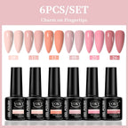 VOKY 6-Piece Set of Nail Gel, Seasonal Fashionable Nail Gel, The Perfect Gift for Ladies to Give During Festivals
