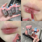 Tea Cup Design Jelly Moisturizing Lip Glaze Crystal Nude Mirror Cherry Pink Lip Tint Plumper Oil Water Gloss Liquid Lipstick