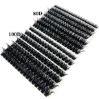 60D/80D Mink Eyelashes 100/280 Bundles Natural Eyelash extension 3D Russia Volume Individual Eyelash Cluster Makeup Tools Lashes
