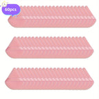 60Pcs Velour Powder Puff Set - Triangle Face/Body Blenders for Loose Powder & Foundation| Ultra Contour Sponges for Eyes/Corners