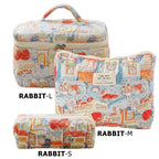 1pcs Cute Quilted Cotton Makeup Bag Women Zipper Cosmetic Organizer Cloth Handbag Box Shape Portable Toiletry Case for Girls